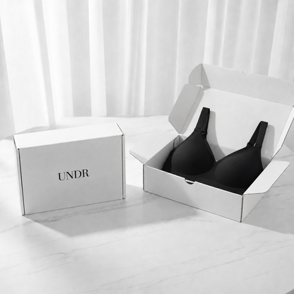 Black bra in the UNDR box
