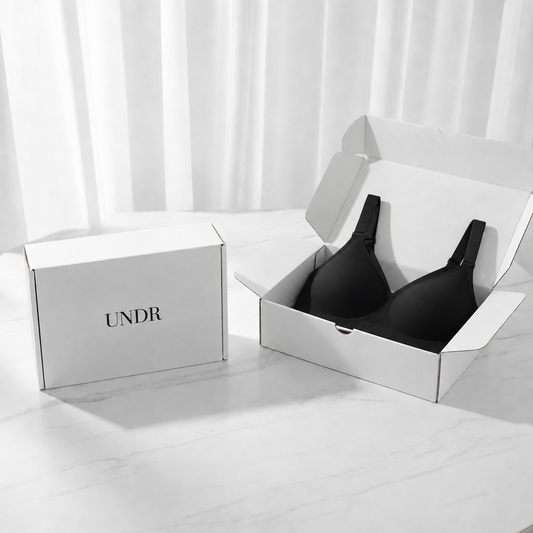 Black bra in the UNDR box