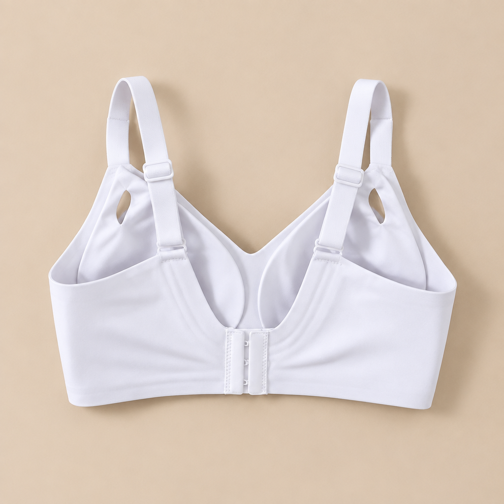 White bra back view using the new reference